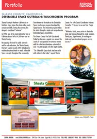 Shasta County - Fire Safety Kiosk